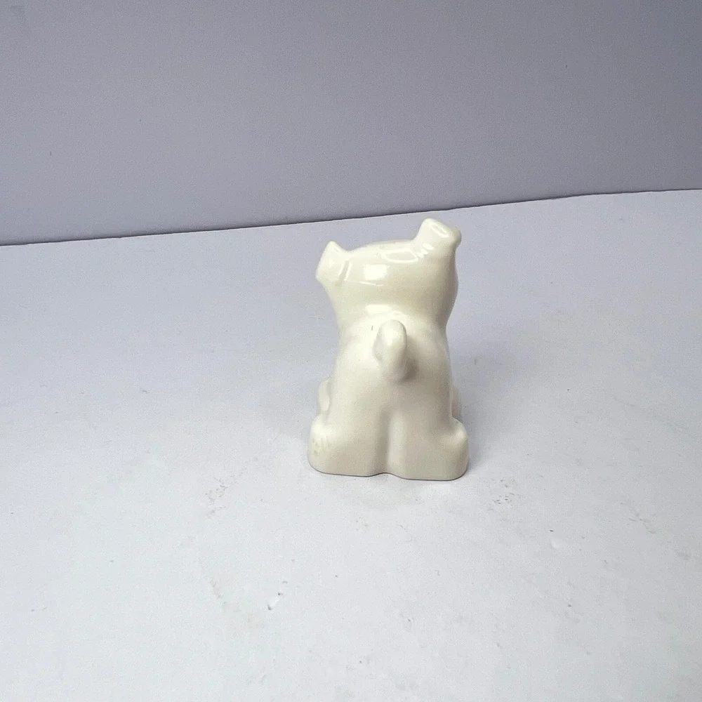 LEGO Duplo White Dog Puppy with Brown Eye Patch Kids One Size Animal Figure Toy